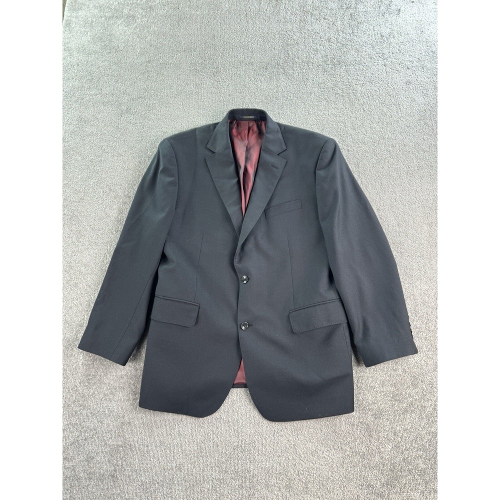 Charles Tyrwhitt Suit Jacket 44 R Black Wool Slim Fit Premium Natural Stretch